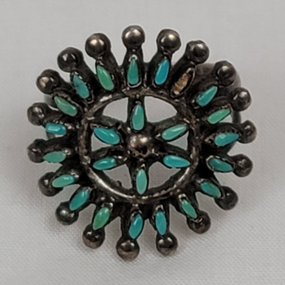 Vintage Tourquose Silver Ring Indian Jewelry